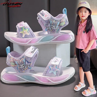 Mùa Hè 2024 Phong Cách Mới Trẻ Em Hoạt Hình Sandal Đế Mềm Thời Trang Bé Gái 3-12 Tuổi-Girls Giày Sandal Mũi Mở