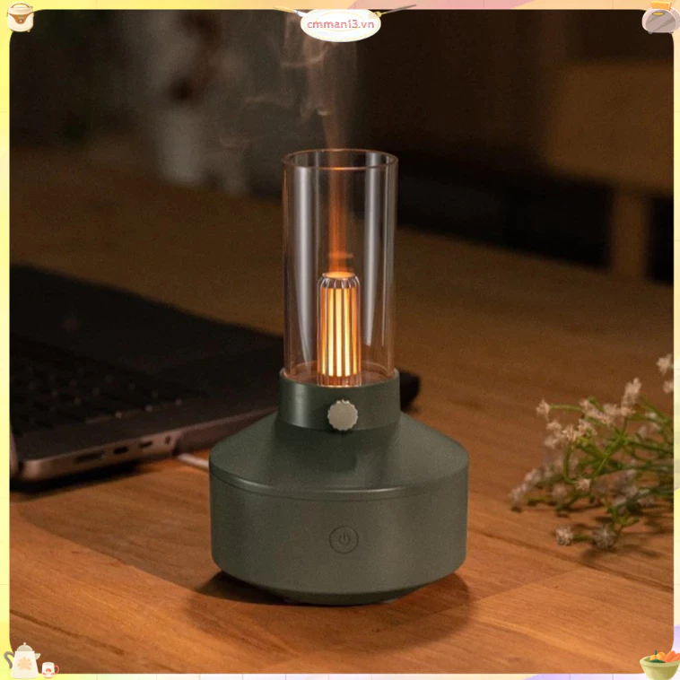 Best cook Máy khuếch tán hương thơm dưới ánh nến Dễ thương 150ml Nguồn điện USB Tự động tắt nguồn tạo độ ẩm bằng liệu cho Ký túc xá gia đình Văn phòng xe hơi