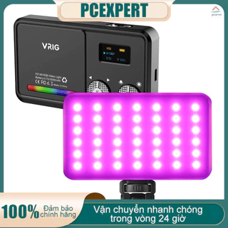 Bảng Đèn LED Trợ Sáng Chụp Ảnh 20 Cảnh VRIG FD140 RGB 2500K-9000K Tích Hợp Pin Chuyên Dụng