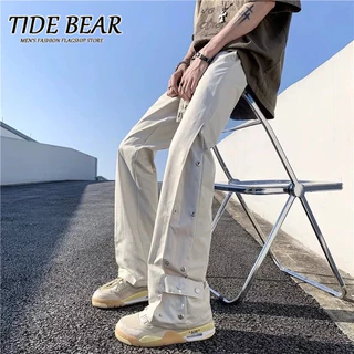 TIDE BEAR Xuân Thu Rời Phù Hợp Với Nam Đa Năng Hợp Thời Trang Thương Hiệu Màu Trơn Thời Trang Thành Phố Mới Thường Ngày Phổ Biến