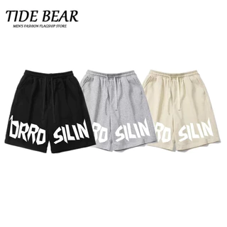 TIDE BEAR Quần âu nam dáng rộng và hợp thời trang, quần thường ngày dài năm mảnh, đơn giản và trẻ trung, hợp thời trang và mùa hè phong cách mới hợp thời trang