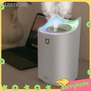 BerryHome Máy tạo độ ẩm không khí 2L USB Hydrat hóa sâu Vòi phun đa chức năng để bàn Ánh sáng xung quanh cho văn phòng