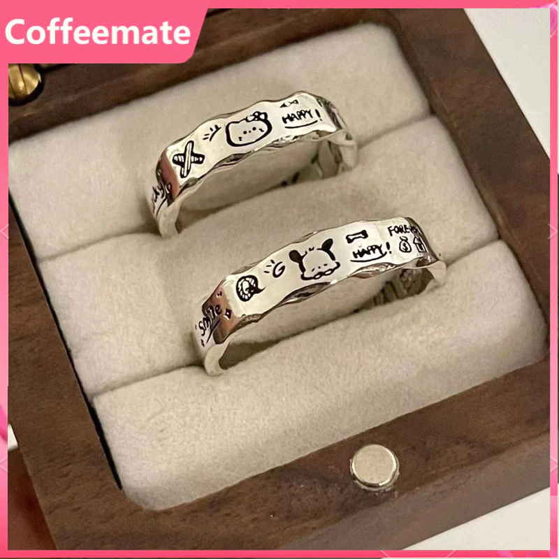 ⚡CM⚡Vòng Nhẫn Hợp Kim Hình Thú Cưng / Chó / Mèo Kiểu Hàn Quốc Xinh Xắn Cho Nữ