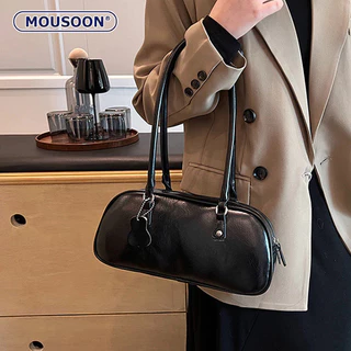 MOUSOON Túi đeo nách cao cấp mới dành cho nữ, túi baguette đeo vai phong cách đi lại thời trang