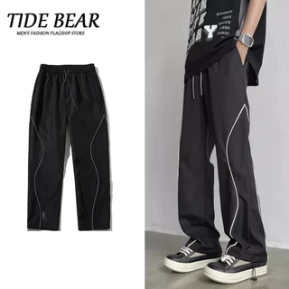 TIDE BEAR High Street Vibe Functional Stormtrooper Quần mùa hè khô Quần leo núi rộng thùng thẳng thương hiệu thể thao