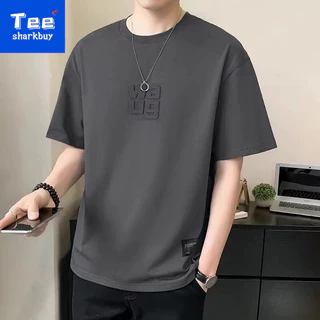 M-5xl Da Lộn Áo Thun Tay Ngắn Bé Trai Mùa Hè Cổ Tròn Top Size Lớn