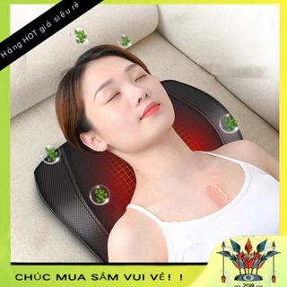 [Hàng Sẵn] Gối massage 3D rung động Massage lưng nam châm nâng cấp nhiệt nén thắt lưng Massage Với tay điều khiển Có Thể Điều Chỉnh BeautyTop01
