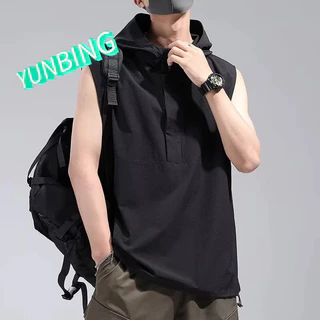 Áo Vest Cotton có mũ trùm đầu đường phố Mỹ hợp thời trang