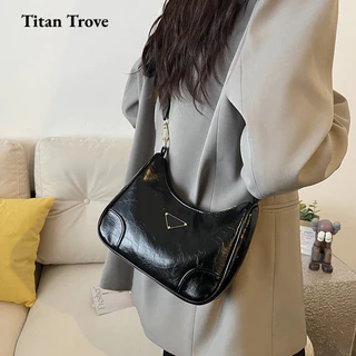 Titan Trove Túi đeo vai nữ có cảm giác nách cổ điển và sang trọng Túi đeo chéo cầm tay đa năng hợp thời trang