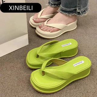 XINBEILI  Dép sandal nữ Hở Ngón Đế Dày Có Quai Cài 2024NEW Mùa hè Kiểu Dáng Thời Trang Hiện đại Điều chỉnh được Tự nhiên Phù hợp FDL2430RLO 13Z240327