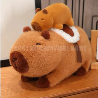 Kapibala, sáng tạo capybara búp bê sang trọng, màu tím ass, quà tặng