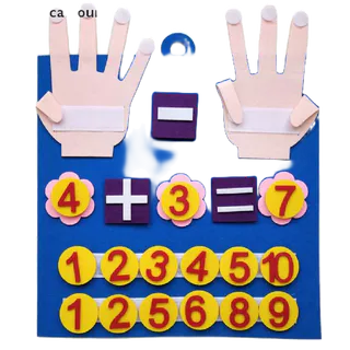 Đồ chơi học toán đếm ngón tay bằng vải nỉ giáo dục sớm montessori cho bé