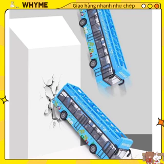 [Hàng Sẵn]  Đồ chơi mô hình xe bus 2 tầng mui trần có nhạc, xe thăm quan du lịch thành phố cho Trẻ Em WHYME