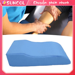 [Trong Kho] Gối nâng cao chân hình chữ S sau khi phẫu thuật Sưng chỉnh Nêm màu xanh SUNCOL