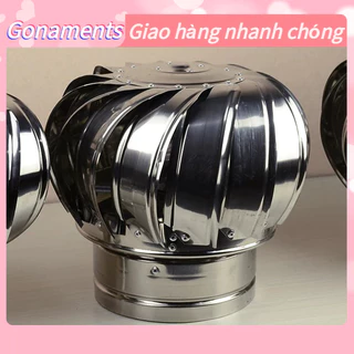 [Hàng Sẵn] Quạt thông gió trên mái nhà Tự động im lặng Pipefit Thép không gỉ Tua bin Lỗ hơi Máy gác Gonaments