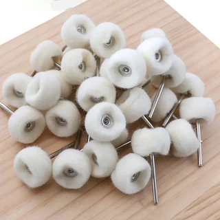 Set 10-20 Đầu Đánh Bóng Bằng Len 2.35 / 3mm Tay Cầm Bằng Vải cotton