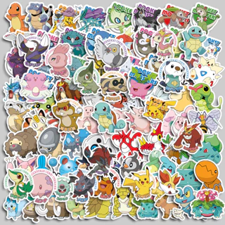 Set 100 Sticker Động Vật Dễ Thương Dùng Để Trang Trí Sổ Tay / Máy Tính