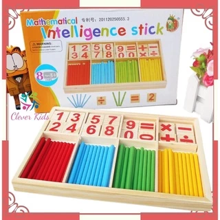 Đồ chơi bộ hộp que tính học toán kèm số và phép tính giúp trẻ phát triển tư duy