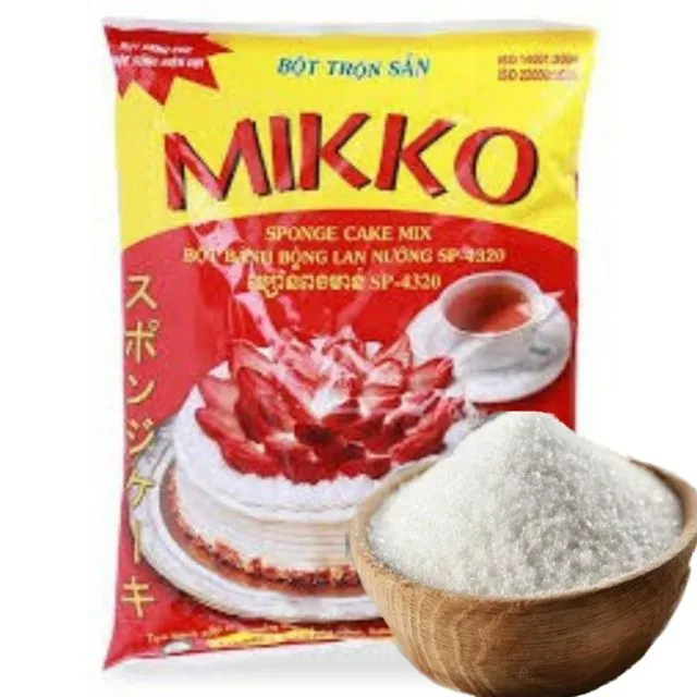 Bột làm bánh bông lan 1KG  kèm 100g đường nho giúp bạn tạo nên những quà tặng ý nghĩa cho người thân