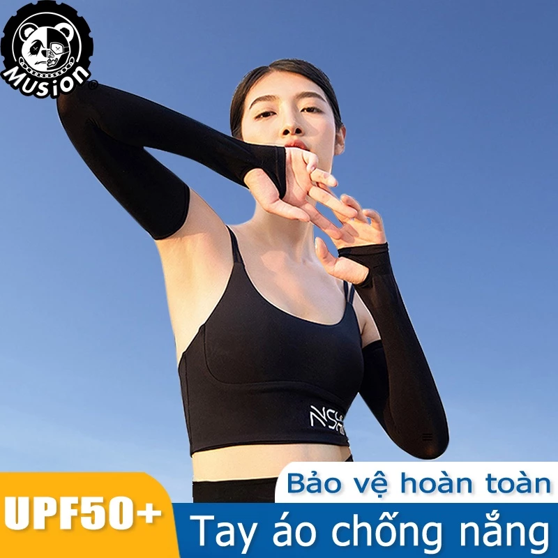 Đôi găng tay áo chống nắng xỏ ngón màu trơn cổ điển cho hoạt động ngoài trời thoáng khí