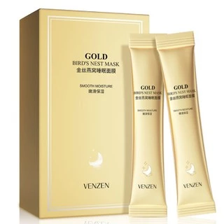 Hộp 20 gói mặt nạ ngủ Gold Bird's Nest Mask dưỡng ẩm nuôi dưỡng làn da săn chắc