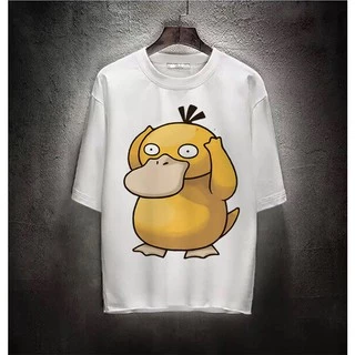 Áo thun Unisex Cotton - Chú vịt Psyduck ngốc nghếch