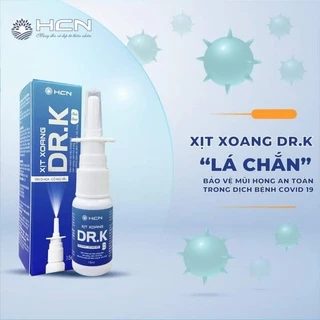 Xịt xoang mũi DR.K 15ml giảm nhanh hiệu quả triệu chứng viêm xoang viêm mũi dị ứng