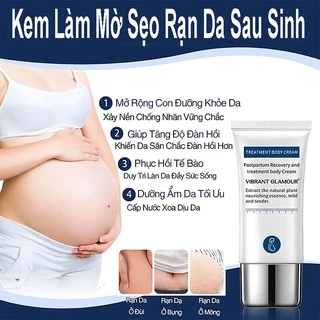 [ Mới ] Kem Làm Mờ Rạn Da Sau Sinh/Rạn Do Tăng Cân Cấp Ẩm Phục Hồi Tái Tạo Da 30g  VIBRANT GLAMOUR