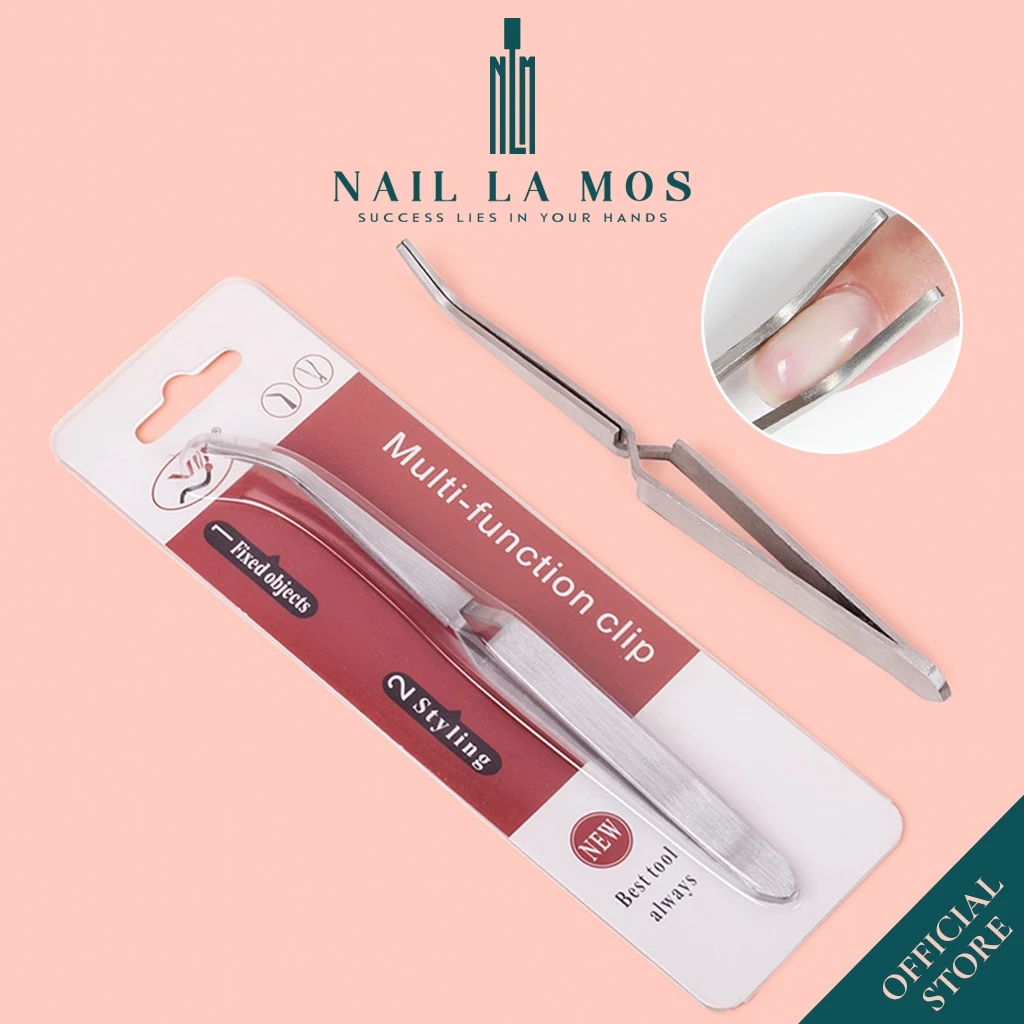 Kẹp định hình móng bột/lụa/gel/giấy - nhíp tạo phom móng cực đẹp chuyên dụng cho dân làm móng