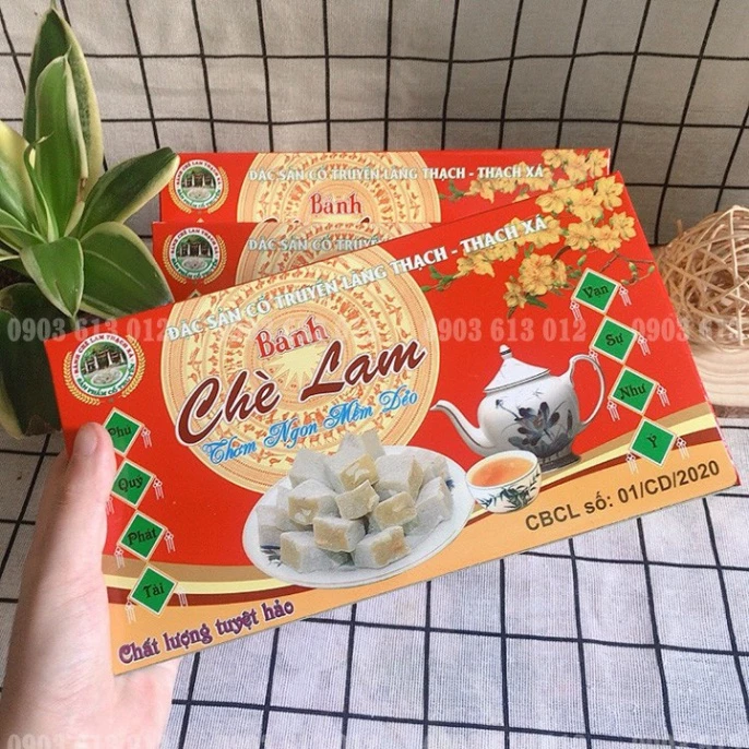 2 hộp bánh chè lam 500G 💙FREESHIP💙 Chè lam Thạch Xá Thạch Thất siêu mềm dẻo loại ngon(Loại đặc biệt) chính hãng siêu n