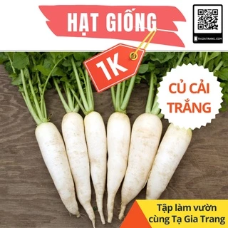 Deal 1K - 30 Hạt giống củ cải trắng - Tập làm vườn cùng Tạ Gia Trang