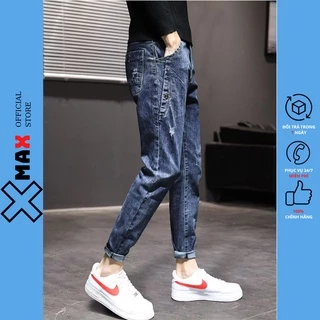 Quần jean nam skinny chất bò cao cấp co giãn 4 chiều cực đẹp rin trơn hottrend hàn quốc Xmax B037