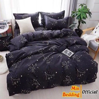 Bộ Chăn Ga Gối, Set Ga Gối Nệm Drap Nhiều Họa Tiết  1m2, 1m6, 1m8, 2m2, Set 4 Món 3 Món - Min Bedding