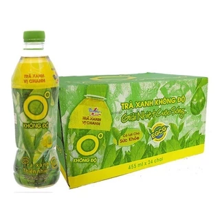 THÙNG TRÀ XANH KHÔNG ĐỘ ( 24 CHAI X 455ML)