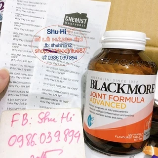 Viên uống blackmores joint formula advanced 120 viên úc, viên hỗ trợ thoái hóa xương, bổ khớp, viêm đau sưng khớp