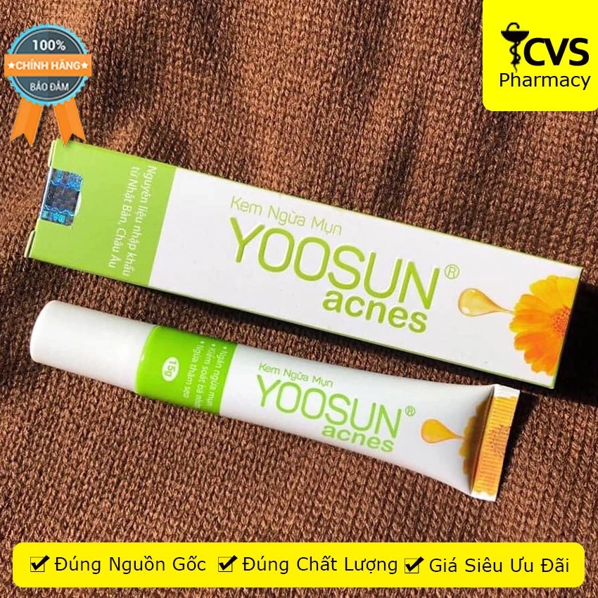 Kem ngừa mụn Yoosun Acnes 15g - kiểm soát bã nhờn, ngừa thâm sẹo - cvspharmacy