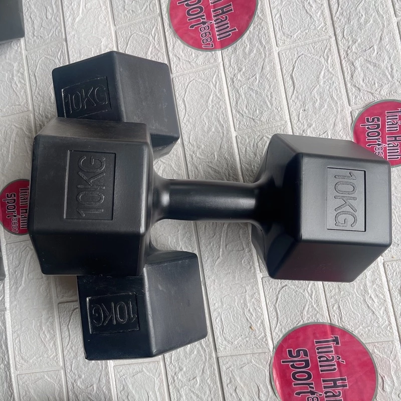 tạ tay 10kg nhồi sẵn đặc ruột bên trong chỉ việc tập