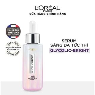 Serum Sáng Da Tức Thì L'Oreal Paris Glycolic - Bright Instant Glowing Serum 1.0% Glycolic Acid 30ML