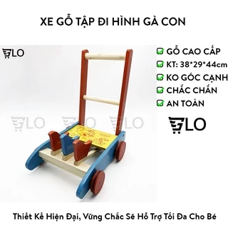 [Hỏa Tốc HCM] Xe Gỗ Tập Đi Hình Con Gà Kêu Lóc Cóc Cho Bé Yêu