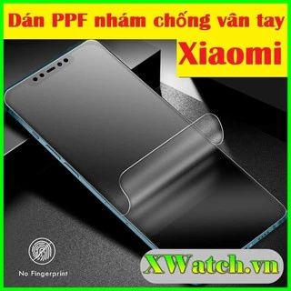 Miếng Dán PPF Nhám chống vân tay Xiaomi Redmi 10 Poco X3 pro Note 11 pro Poco M3 K40 pro Mi 11lite Redmi Note 10 pro ...