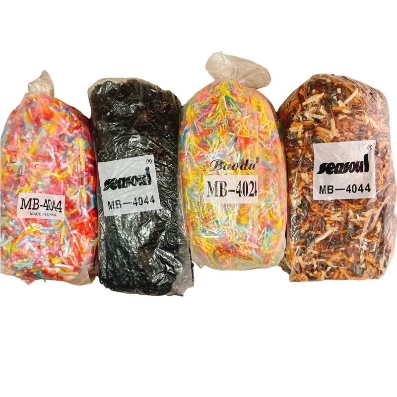 1 kg dây chun buộc tóc nhiều màu (túi 1kg)