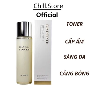 Nước Hoa Hồng Toner Dr.Pepti 180ML Hàn Quốc Se Khít Lỗ Chân Lông Dưỡng Da Căng Bóng