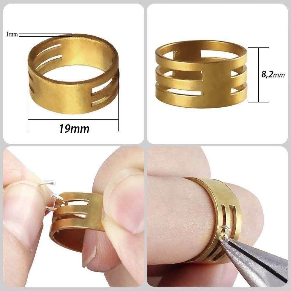 Nhẫn mở khoen bẻ khoen tròn tiện lợi làm trâm lắn khoen móc trang sức NL0653
