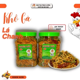 2 Hộp 1000 gram Khô gà sấy lá Chanh/Khô gà sấy bơ tỏi | Khô Gà Bà Già