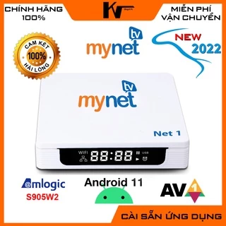 Android TV Box MyTV Net1, Model 2022, Rom ATV, có cổng quang, tìm kiếm bằng giọng nói