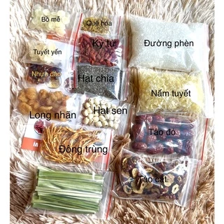 Set nguyên liệu nấu chè dưỡng nhan 500g - Bếp Chè Tân Phú