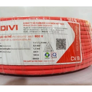 Dây điện đơn cadivi CV 8.0