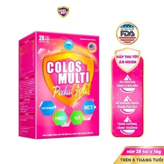 Sữa bột Colosmulti Pedia Gold hộp 28 gói x 16g chuyên biệt tương trợ giúp bé ăn ngoan