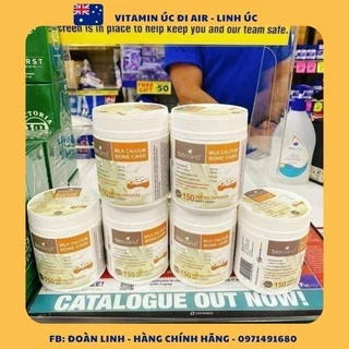 Viên Uống Bổ Sung Canxi Milk Calcium Bone Care Bio Island, Hàng Chuẩn Úc Đi Air, Hộp 150 viên