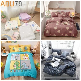 [ FREESHIP ❤️] Bộ Ga Giường Full Set Cotton Korea Bedding ADU79 Đủ Kích Thước Trải Nệm 4 Món CÓ CHĂN CHẦN BÔNG - KO VỎ Ô